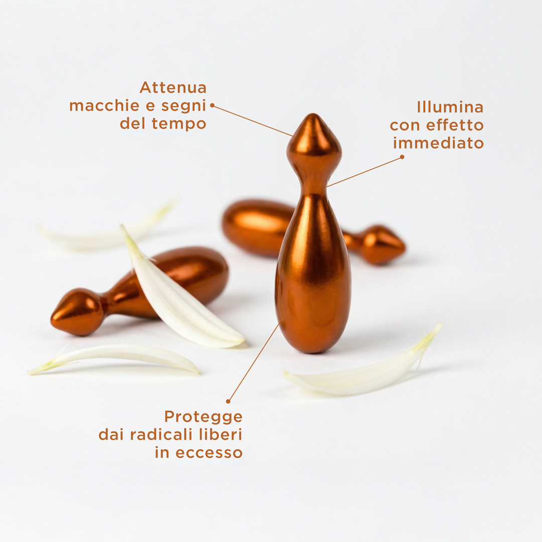 I risultati dell'utilizzo di UNIQA Vitamina C: segni del tempo e macchie della pelle attenuati