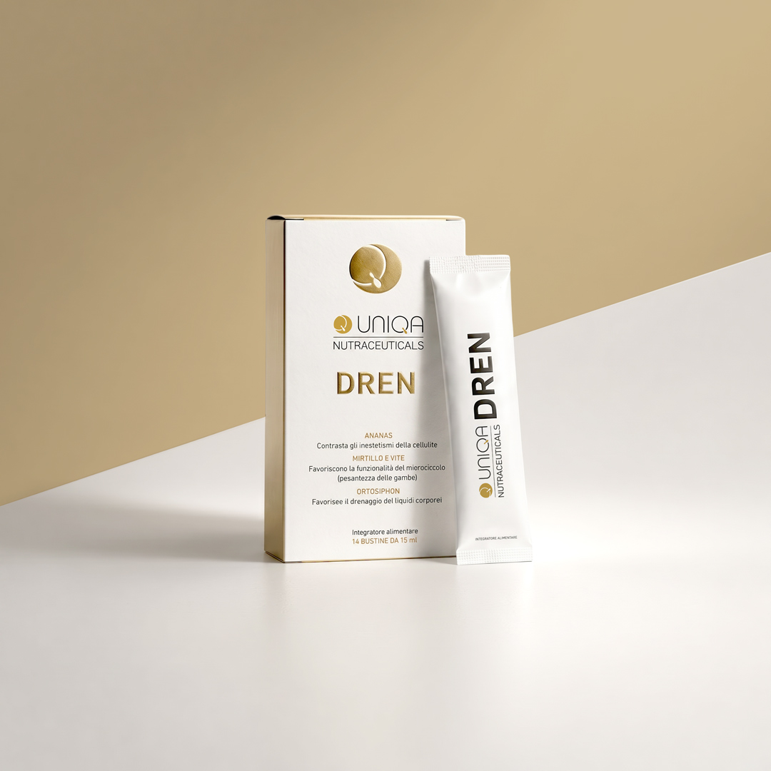 UNIQA NUTRACEUTICALS DREN - Integratore alimentare a base di Anans, Mirtillo e Vite, Orthosiphon